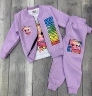 KOMPLET OCIEPLANY DZIEWCZĘCY 3 CZ. BALLERINA CAPPUCCINA ROZM.140 (9-10 LAT)