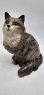Beswick England Duża Figurka Kot Siedzący Vintage Sygnowana