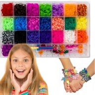 GUMKI DO ROBIENIA BRANSOLETEK DUŻY ZESTAW 6600+ ELEMENTÓW XXL PREZENT