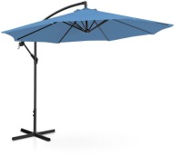 Parasol ogrodowy na wysięgniku okrągły uchylny śr. 300 cm niebieski