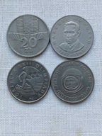 Stare monety 20 zł - 1973 - 80 r, 4 szt.