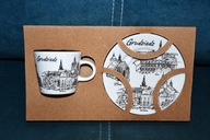 FILIŻANKA ZE SPODECZKIEM PORCELANA LUBIANA