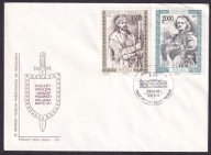 1992 Poczet królów i książąt polskich Fi 3213-14 FDC