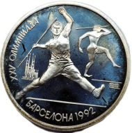 1 Rubel XXV Igrzyska Olimpijskie w Barcelonie, rzut oszczepem 6 z 6