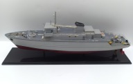 Stary model statku do naprawy Trałowiec trójstronny niszczyciel min - 34cm