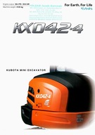 PROSPEKT KUBOTA KX042-4. MINIKOPARKI