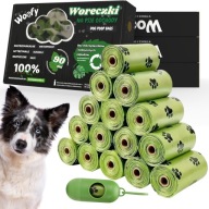 WORECZKI NA PSIE ODCHODY GRUBE BIODEGRADOWALNE WORKI NA KUPY BIO 360 Sztuk