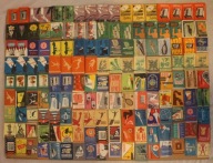 ETYKIETY ZAPAŁCZANE - POLSKA, ZESTAW 150 SZTUK, KAŻDA INNA, RZADKIE (39)