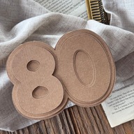 Baza do kartki 80 – zestaw handmade kraft – prezent urodzinowy – 3 wzorniki