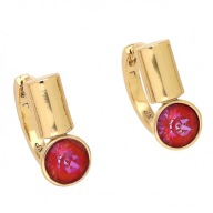 86924 Kolczyki stal chirurgiczna pozłacane 18k VOLCANO CRYSTAL Swarovski