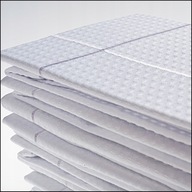 Pościel waffle weave 180x200 – bawełna & perkal, śnieżnobiała, nowoczesna