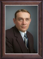 Obraz Stefan Jaracz portret w drewnianej ramie ze szkłem