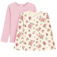 Cool, Bluzki dziewczęce z długim rękawem, prążkowana, 2 szt. 116 cm