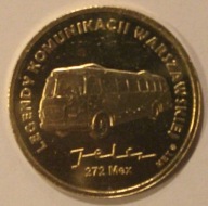 WARSZAWA - MENNICA POLSKA - LEGENDY KOMUNIKACJI - Jelcz 272 Mex