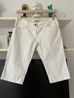 SPODENKI DREAM SPORT DO KOLANA BIAŁE BAWEŁNA