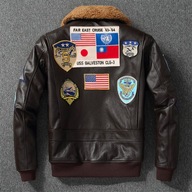 KURTKA MĘSKA ZIMOWA SKÓRZNA TOM CRUISE TOP GUN