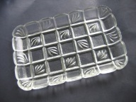 PATERA na SŁODYCZE : Huta HORTENSJA : PROSTOKĄT - Design 1960 ......... !!!