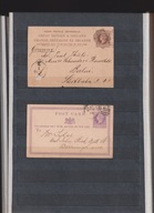 Zestaw 8 angielskich i usa całości pocztowych z przełomu XIX i XX wieku