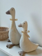 Gąska gąski zestaw 2 szt dekoracja przytulanka miękka ecru