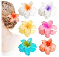 Zestaw 3 spinek do włosów w stylu wakacji na plaży z kwiatami 6 cm
