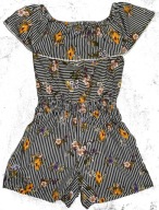 RIVER ISLAND WZORZYSTY KOMBINEZON SPODNIUM J NOWY