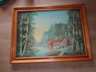 OBRAZ OLEJNY PŁÓTNO RAMA ROBERT SZEWCZYK 2001