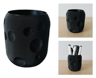 Pojemnik Sorter kredki flamastry Organizer na biurko Bubble Czarny