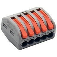 SZYBKOZŁĄCZKA ZŁĄCZE PRZEWODÓW KABLI KOSTKA ELEKTRYCZNA 5x 0,08-4mm2 1szt