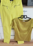 spodnie cytrynowe 36 _______Bonprix satynowa