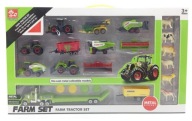 ZESTAW Traktorów TIR FARMA dla Dzieci Kombajn Zwierzęta Pojazdy Rolnicze