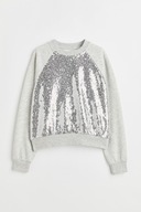 H&M Bluza krótka z cekinami 146/152 NOWA!