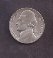 USA - srebro - 5 Cent 1943 P rok