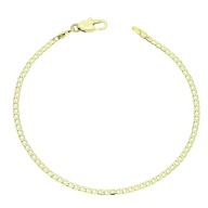 84344 BRANSOLETKA 14K POZŁACANA 17 CM 2 MM splot pancerka