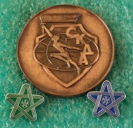 MEDAL SPORTOWY KOMITET ARMII ZAPRZYJAŹNIONYCH 1985 + 2 ODZNAKI + ETUI