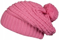 23624 CZAPKA DZIANINOWA DZIEWCZĘCA Z POMPONEM OBWÓD GŁOWY 50 - 54 cm