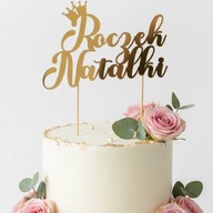 TOPPER NA TORT PERSONALIZACJA ROCZEK DEKORACJA