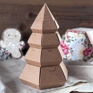 Kalendarz adwentowy choinka – baza kraft – zrób to sam prezent świąteczny