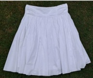 M& Spódnica cotton biała podszewka M/38 p. 80 dł.63, BDB