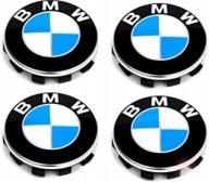Dekielki BMW 68mm Niebiesko Białe Do Felg BMW E90 E60 F10 E46 E39 Komplet