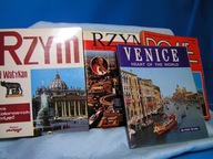 PRZEWODNIKI RZYM WATYKAN KREDA KOLOR OK. 1994 x 4 polskie i angielskie