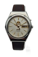 STALOWY MĘSKI NARĘCZNY ZEGAREK ORIENT AUTOMATIC LATA 70-TE - UNIKAT