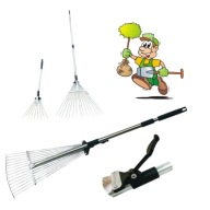 GRABIE DO TRAWY LIŚCI REGULOWANE BEAST METALl 52 X 160CM DO OGRODU TELESKOP