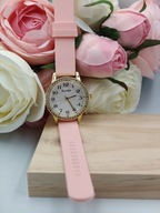 Kurren zegarek damski silikonowy pasek tarcza z cyrkoniami czytelne cyfry