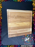 Drewniana deska do serwowania kwadrat Unikat 34 Finał WOŚP Sztab Żegocina