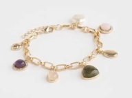 POZŁACANA BRANSOLETKA ALICE AVON AMETYST KWARC