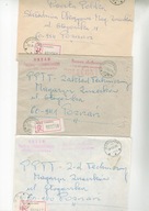 'R"Gołuchów-trzy koperty polecone