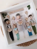 Pamiątka personalizacja dzień babci dziadka, mamy urodziny dla świadkowej