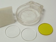 3 małe soczewki 2 close-up + zółta 21mm