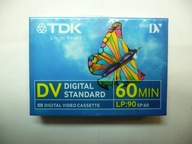 NOWA FIRMOWA KASETA MiniDV DO KAMER CYFROWYCH - 60min.SP / 90min.LP