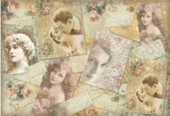 STAMPERIA * duży papier ryżowy 48x33 * DSF353 * LISTY MIŁOSNE